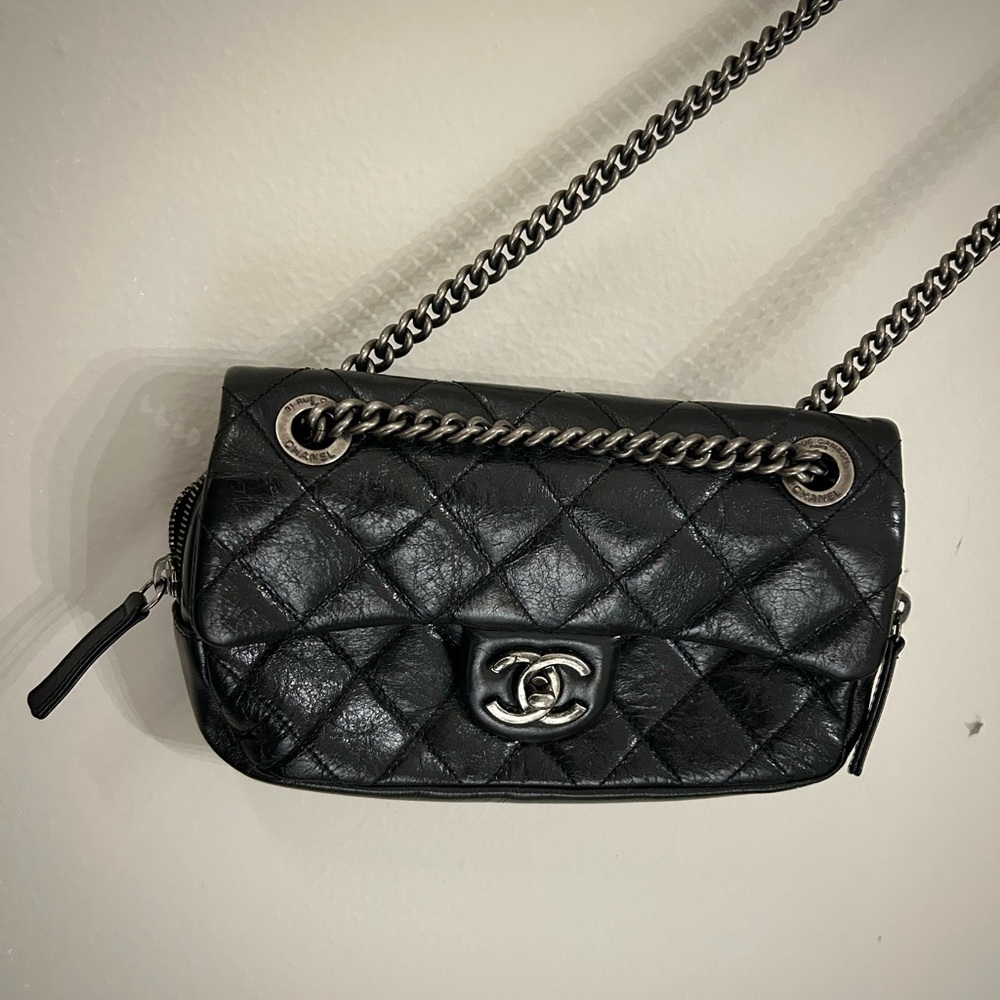 Chanel Black Quilted Leather Bag